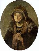 REMBRANDT Harmenszoon van Rijn Portrat der Mutter Rembrandts, Oval painting